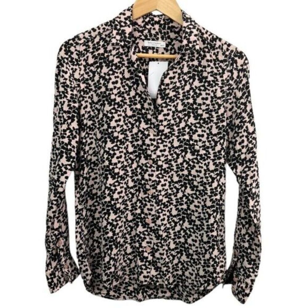 EQUIPMENT Silk Blouse Boyfriend cut Size XS NWT